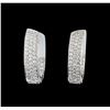 Image 1 : 2.86ctw Diamond Earrings - 18KT White Gold
