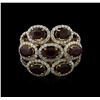 Image 1 : 14KT Yellow Gold 3.42ctw Ruby and Diamond Ring