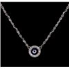 Image 1 : 0.21ctw Diamond Necklace - 14KT White Gold