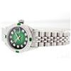 Image 8 : Rolex Stainless Steel Diamond and Emerald DateJust Ladies Watch