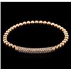 Image 1 : 0.75ctw Diamond Bracelet - 14KT Rose Gold