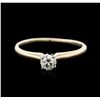 Image 1 : 14KT Yellow Gold 0.65ct Diamond Solitaire Ring