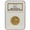Image 1 : 1897 NGC MS63 $10 Liberty Head Eagle Gold Coin