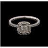 Image 1 : 14KT White Gold 1.06ctw Diamond Ring