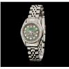 Image 1 : Rolex Stainless Steel Diamond Oyster Perpetual Ladies Watch