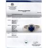 Image 2 : 2.75ct Blue Sapphire and Diamond Ring - 14KT White Gold