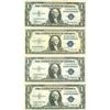 Image 1 : 1935 $1 Silver Certificate Lot of 4 Assorted Bills