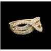 Image 2 : 14KT Yellow Gold 0.49ctw Diamond Ring
