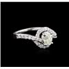 Image 2 : 14KT White Gold 1.24ctw Diamond Ring