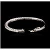 Image 3 : 14KT White Gold 3.00ctw Diamond Bangle Bracelet