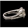 Image 3 : 14KT White Gold EGL USA Certified 2.03ctw Diamond Ring