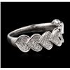 Image 2 : 14KT White Gold 0.30ctw Diamond Ring