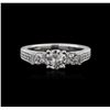 Image 1 : 18KT White Gold 1.25ctw Diamond Ring