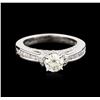Image 1 : 14KT White Gold 1.36ctw Diamond Ring