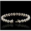Image 4 : 14KT White Gold 2.00ctw Diamond Bracelet