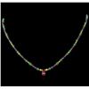 Image 2 : 38.50ctw Multi Gemstone Necklace - 14KT Yellow Gold