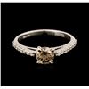 Image 1 : 14KT White Gold 0.84ctw Diamond Ring