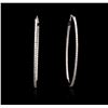 Image 1 : 18KT White Gold 1.85ctw Diamond Earrings