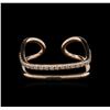 Image 1 : 0.12ctw Diamond Ring - 14KT Rose Gold