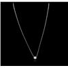 Image 2 : 14KT White Gold 0.35ct Diamond Necklace