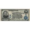 Image 1 : 1902 $5 National Currency Large Note First Wisconsin National Bank of Milwaukee