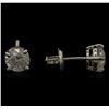 Image 2 : 14KT White Gold 1.46ctw Diamond Solitaire Earrings