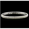 Image 1 : 4.21ctw Diamond Bangle Bracelet - 14KT White Gold