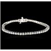 Image 1 : 14KT White Gold 4.63ctw Diamond Tennis Bracelet