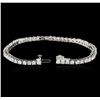 Image 3 : 14KT White Gold 4.63ctw Diamond Tennis Bracelet