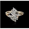 Image 1 : 14KT Yellow Gold 0.25ctw Diamond Ring