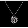 Image 1 : 5.25ctw Diamond Pendant With Chain - 14KT White Gold