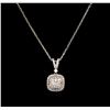 Image 1 : 0.68ctw Diamond Necklace - 14KT White Gold