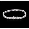 Image 2 : 18KT White Gold 11.66ctw Diamond Tennis Bracelet