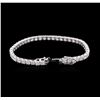 Image 3 : 18KT White Gold 11.66ctw Diamond Tennis Bracelet