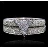 Image 1 : 18KT White Gold 1.80ctw Diamond Ring