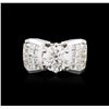 Image 1 : 18KT White Gold 4.16ctw Diamond Ring