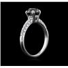 Image 3 : 1.97ctw Black Diamond Ring - 18KT White Gold