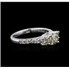 Image 2 : 14KT White Gold 1.30ctw Diamond Ring