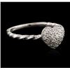 Image 2 : 14KT White Gold 0.30ctw Diamond Ring