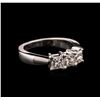Image 2 : 0.93ctw Diamond Ring - 14KT White Gold