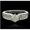 Image 1 : 14KT White Gold 1.59ctw Diamond Ring