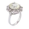 Image 3 : 14KT White Gold 7.90ct Yellow Sapphire and Diamond Ring