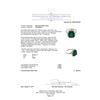Image 3 : 4.20ct Emerald and Diamond Ring - 14KT White Gold