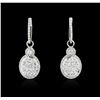 Image 1 : 14KT White Gold 1.50ctw Diamond Earrings