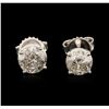Image 1 : 14KT White Gold 1.83ctw Diamond Stud Earrings