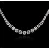 Image 2 : 14KT White Gold 7.00ctw Diamond Necklace