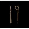 Image 2 : 0.55ctw Diamond Earrings - 14KT Rose Gold