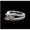Image 2 : 18KT White Gold 2.73ctw Diamond Ring