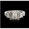 Image 1 : 14KT White Gold 2.09ctw Diamond Ring