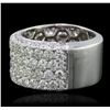 Image 2 : 18KT White Gold 5.63ctw Diamond Ring